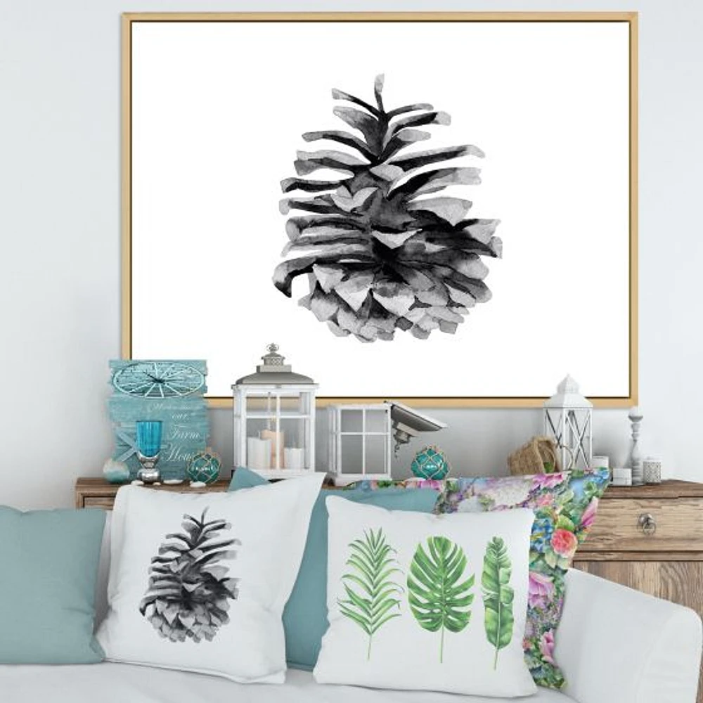 Conifer Cone Monochrome Wall Art