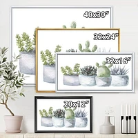 Cactus and Succulent House Plants I  Wall Art