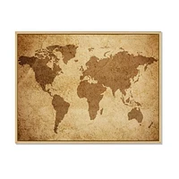 Ancient Map of The World V Canvas Wall Art