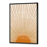 Orange Sun Print III  Wall Art