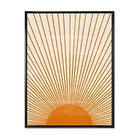 Orange Sun Print III  Wall Art