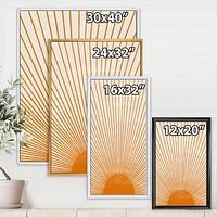 Orange Sun Print III  Wall Art