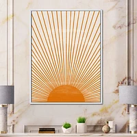 Orange Sun Print III  Wall Art