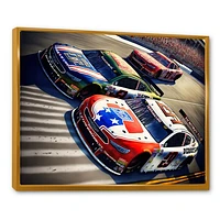 American Race Car Framed Wall Art