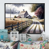 Calm Red Barn Spring VII Wall Art