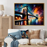 Colorful Brooklyn Bridge Wall Art