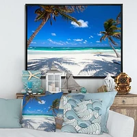 Toile « Coconut Palms at Beach »