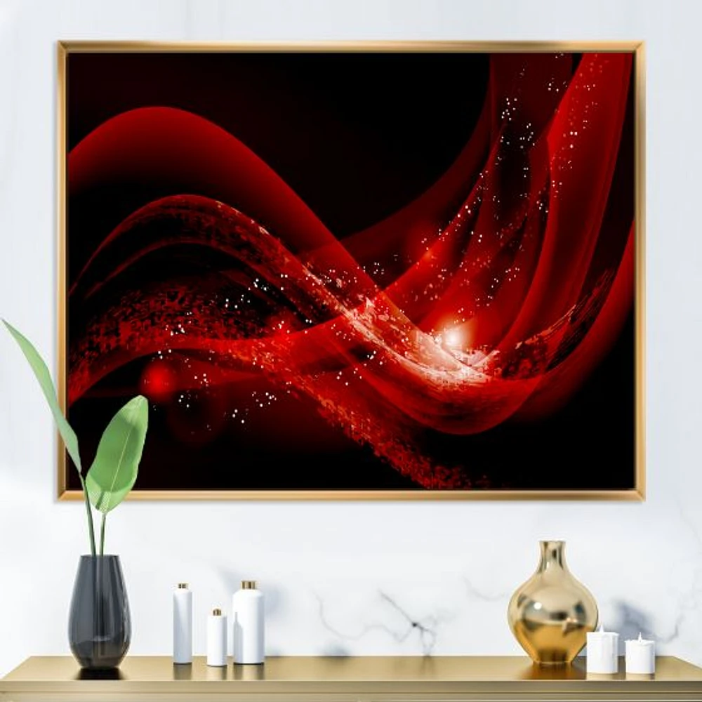 Dark Red Vector  Canvas Art print