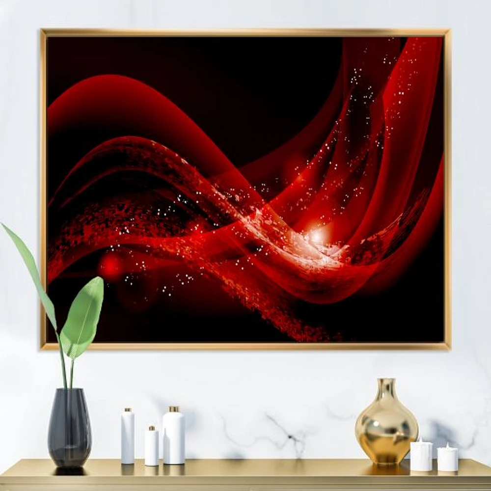 Dark Red Vector  Canvas Art print
