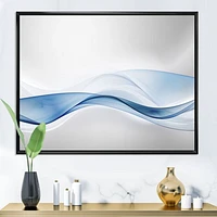 3D Wave of Water Splash  Digital Art Canvas Print
