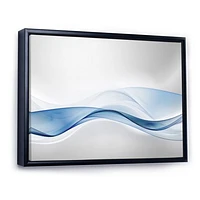3D Wave of Water Splash  Digital Art Canvas Print