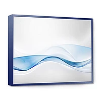 3D Wave of Water Splash  Digital Art Canvas Print