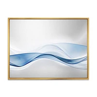 3D Wave of Water Splash  Digital Art Canvas Print