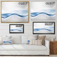 3D Wave of Water Splash  Digital Art Canvas Print