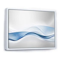 3D Wave of Water Splash  Digital Art Canvas Print