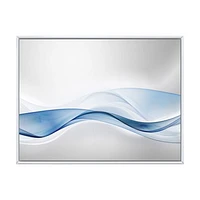 3D Wave of Water Splash  Digital Art Canvas Print