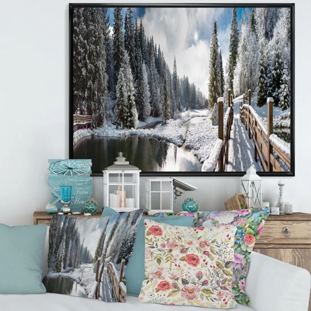 Winter Morning Panorama  Wall Art