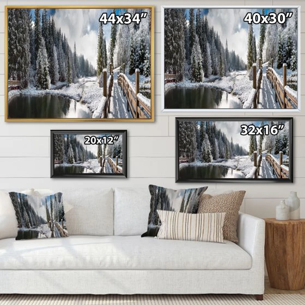 Winter Morning Panorama  Wall Art