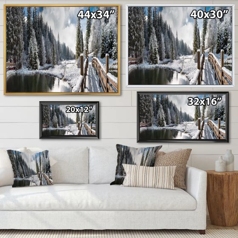 Winter Morning Panorama  Wall Art