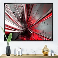 Fractal 3D Deep into Middle  Art Canvas Print