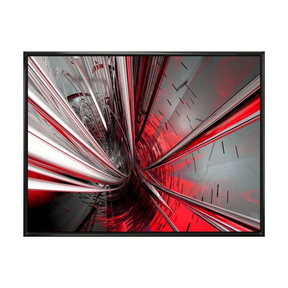 Fractal 3D Deep into Middle  Art Canvas Print