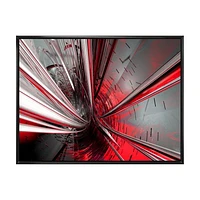 Fractal 3D Deep into Middle  Art Canvas Print
