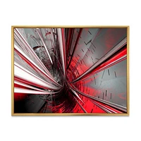 Fractal 3D Deep into Middle  Art Canvas Print