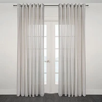Prada Semi Sheer Jacquard Grommet Curtain