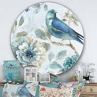 Indigold Watercolor Lovely Bird Round Wall Art