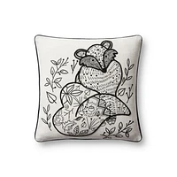 Loloi Grady Black and Natural Cushion