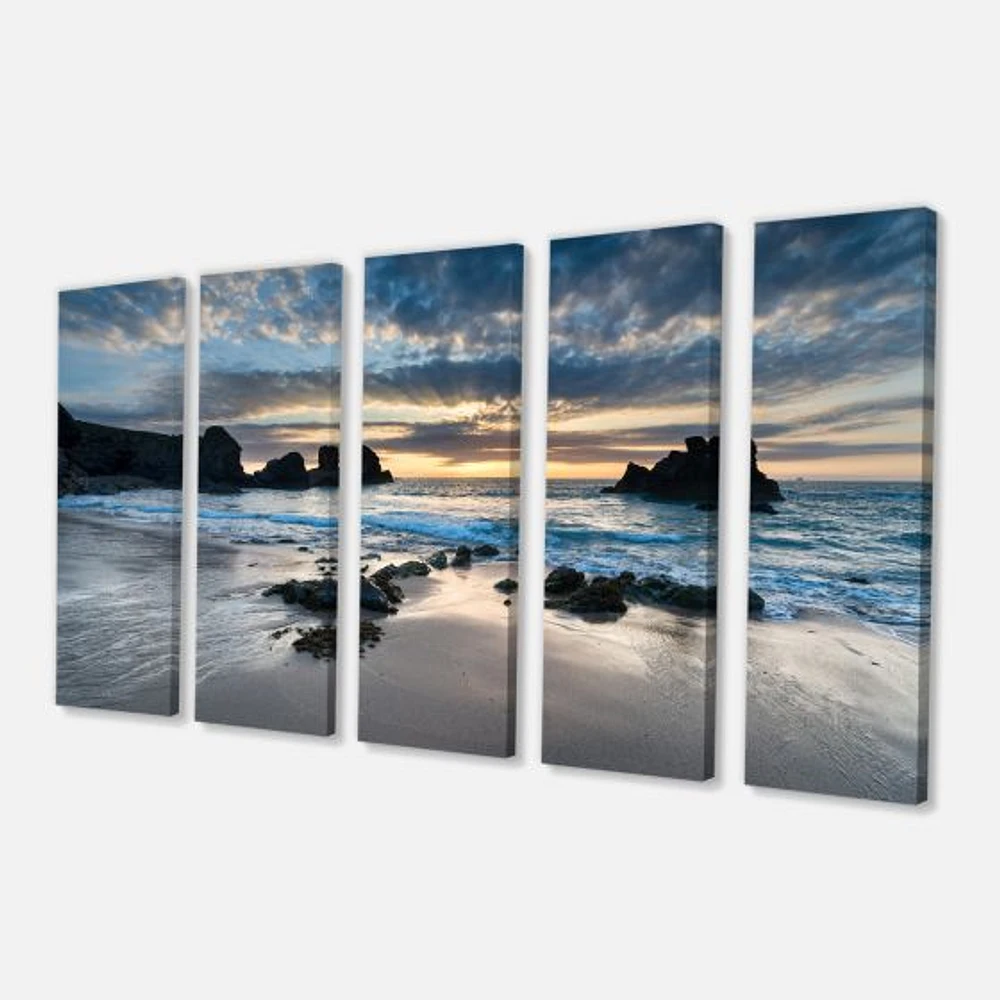 Beautiful Porthcothan Bay Canvas Wall Art Print