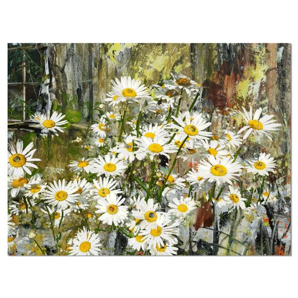 Daisies Flowers Under the Window  Wall Art