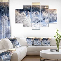 Beautiful Winter Panorama Canvas Wall Art
