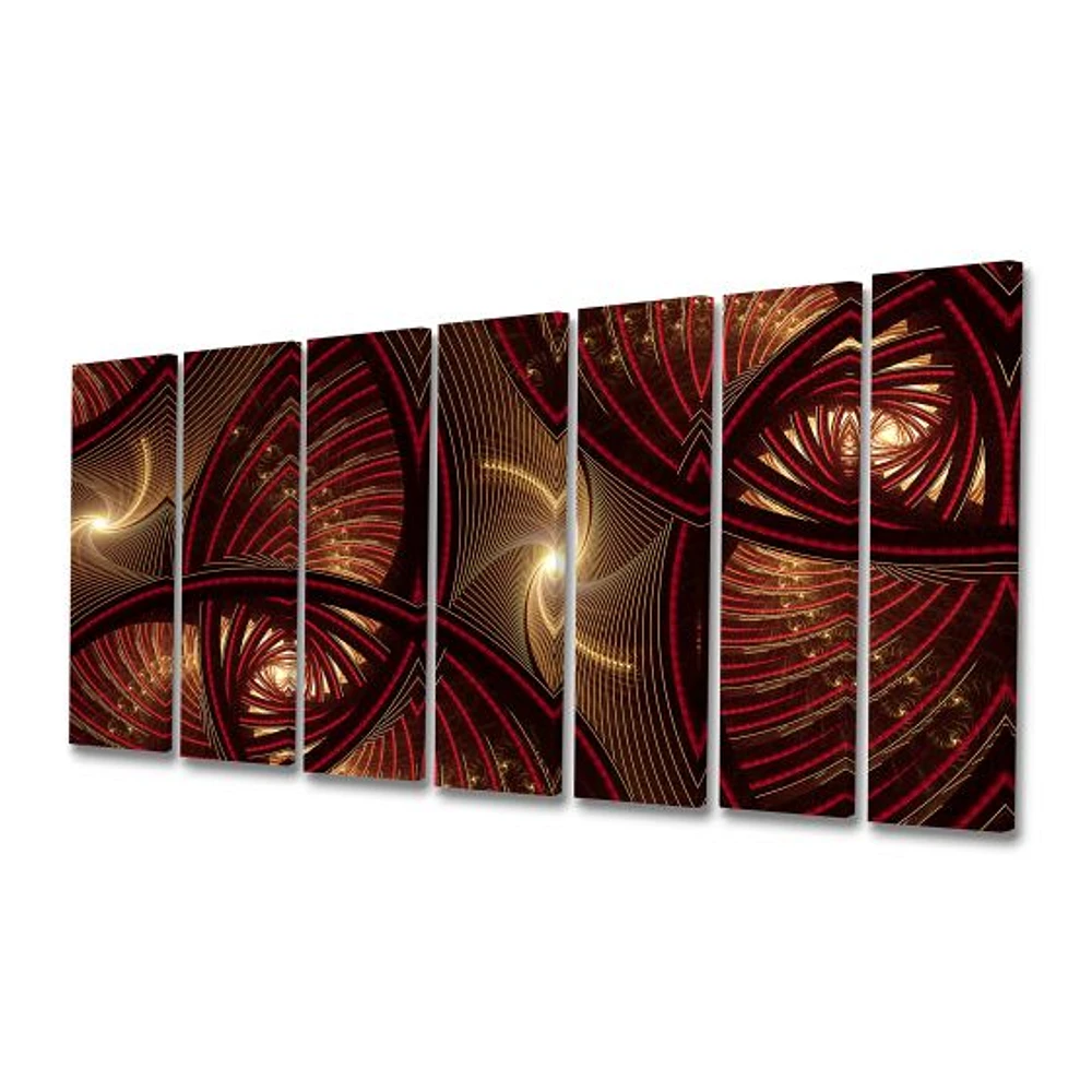 Toile « Brown Symmetrical Fractal Pattern »