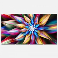 Exotic Multi Color Flower Petals  Canvas Wall Art