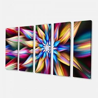Exotic Multi Color Flower Petals  Canvas Wall Art
