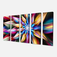 Exotic Multi Color Flower Petals  Canvas Wall Art