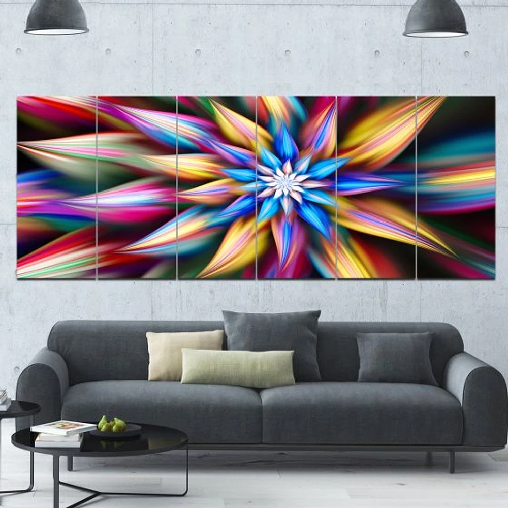 Exotic Multi Color Flower Petals  Wall Art