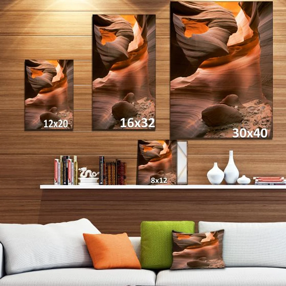 Lower Antelope Slot Canyon Reflected Sunlight  Wall Art