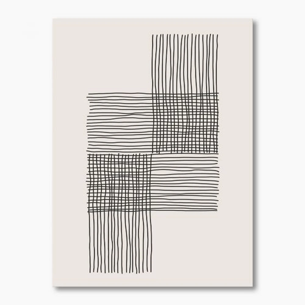 Minimal Geometric Compostions of Elementary Forms XIX  Wall Art