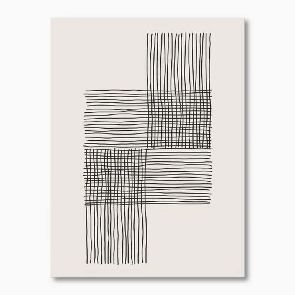 Minimal Geometric Compostions of Elementary Forms XIX  Wall Art