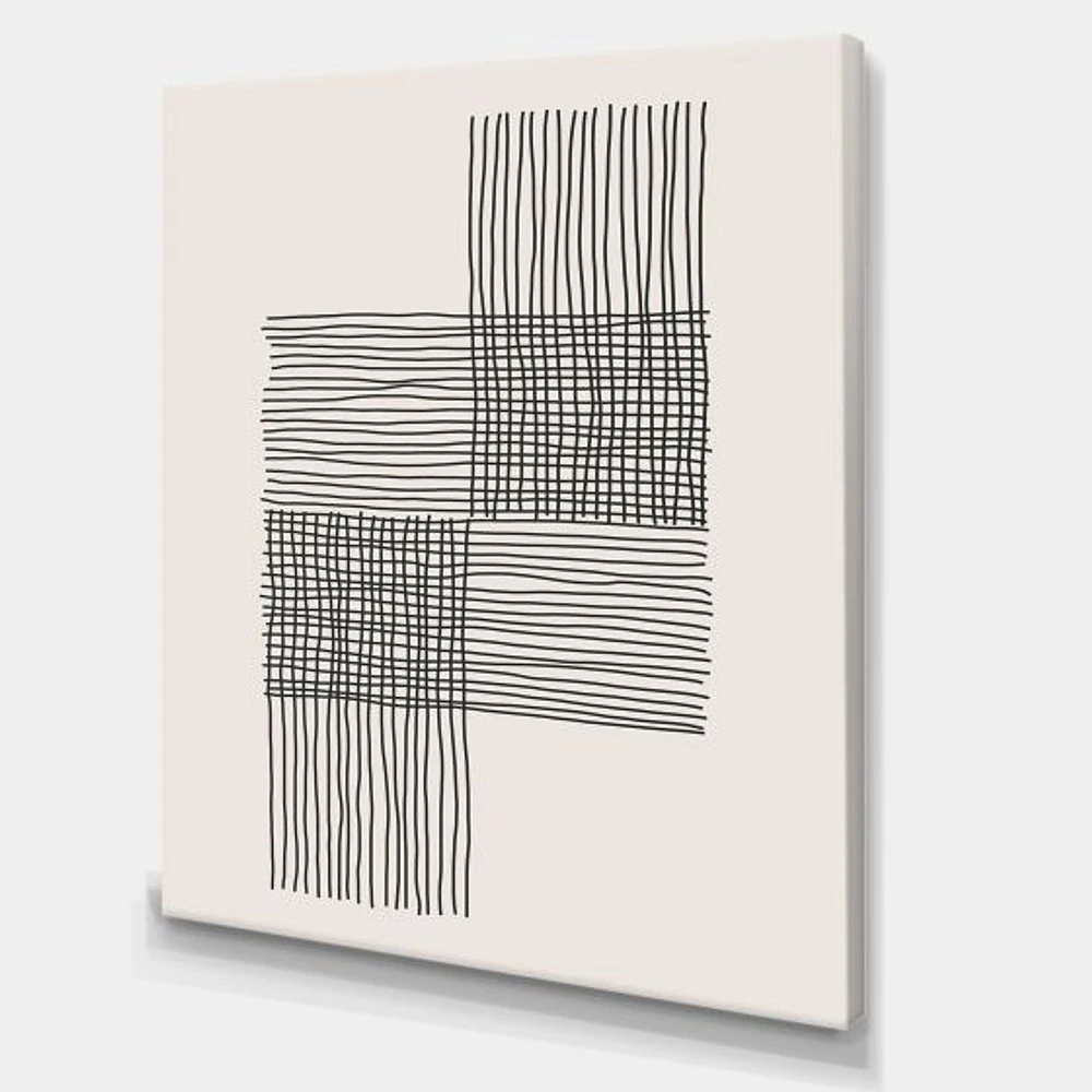 Minimal Geometric Compostions of Elementary Forms XIX  Wall Art