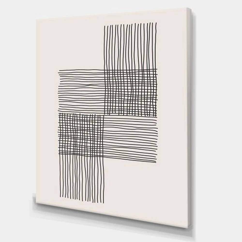 Minimal Geometric Compostions of Elementary Forms XIX  Wall Art
