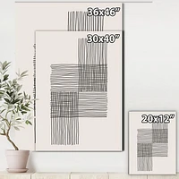 Minimal Geometric Compostions of Elementary Forms XIX  Wall Art
