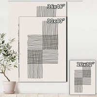 Minimal Geometric Compostions of Elementary Forms XIX  Wall Art