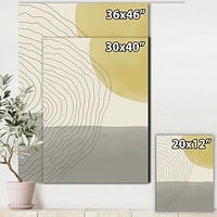Minimal Geometric Compostions of Elementary Forms XXXIV  Wall Art