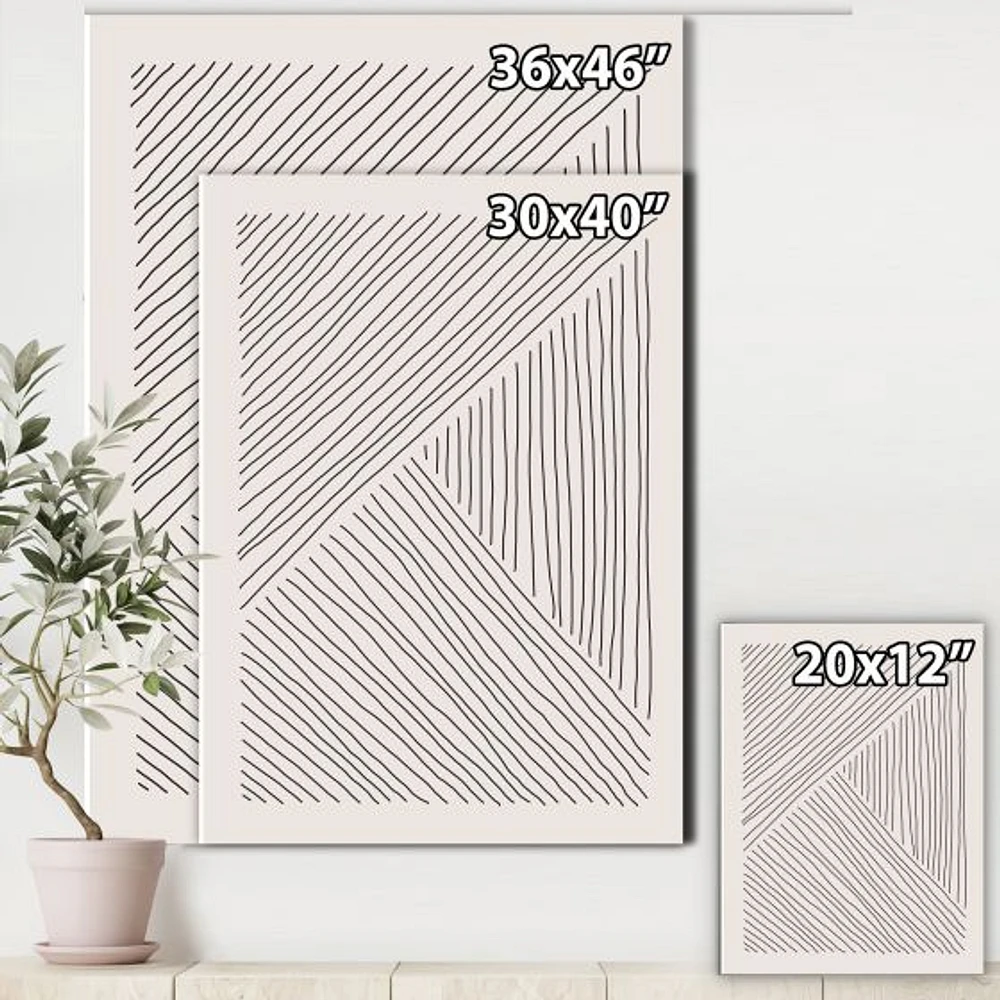 Minimal Geometrical Lines II  Wall Art