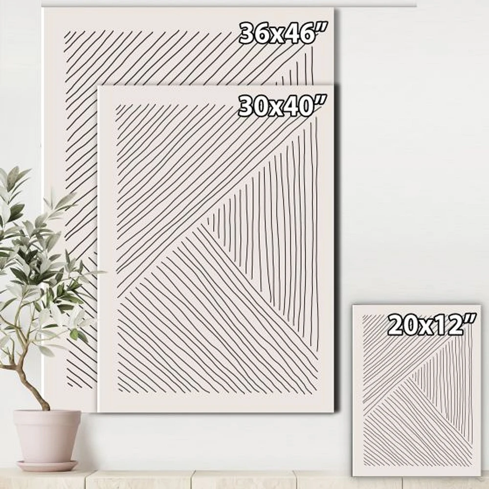 Minimal Geometrical Lines II  Wall Art