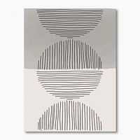 Minimal Geometric Lines and Circle IX  Wall Art