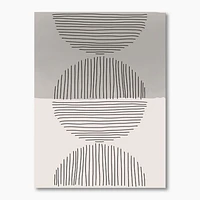 Minimal Geometric Lines and Circle IX  Wall Art